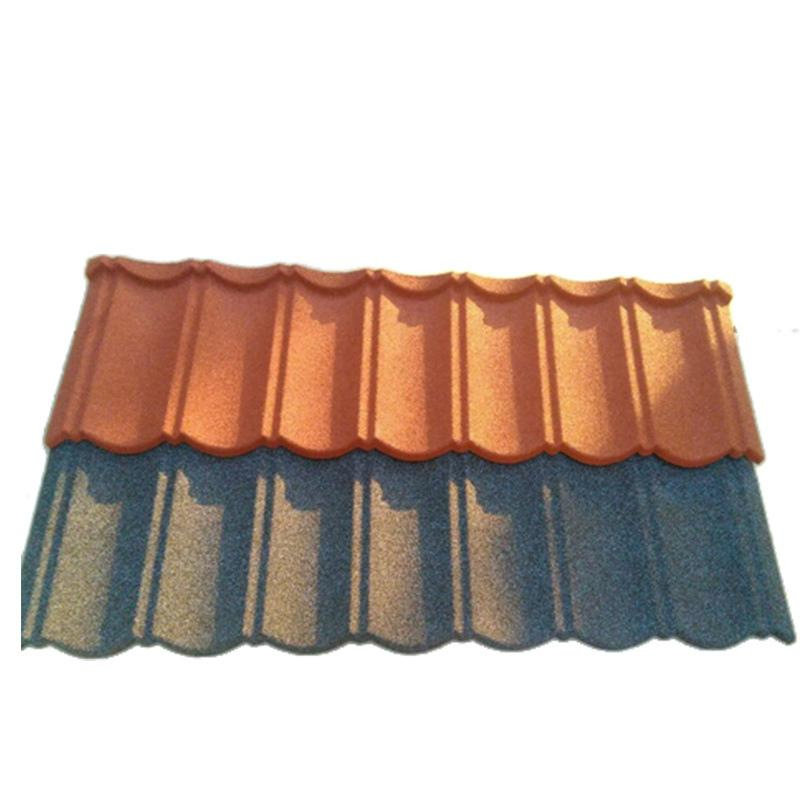 Classic Golan Stone Color Coated Metal Roof Tiles Production Line Wave Roman Decra