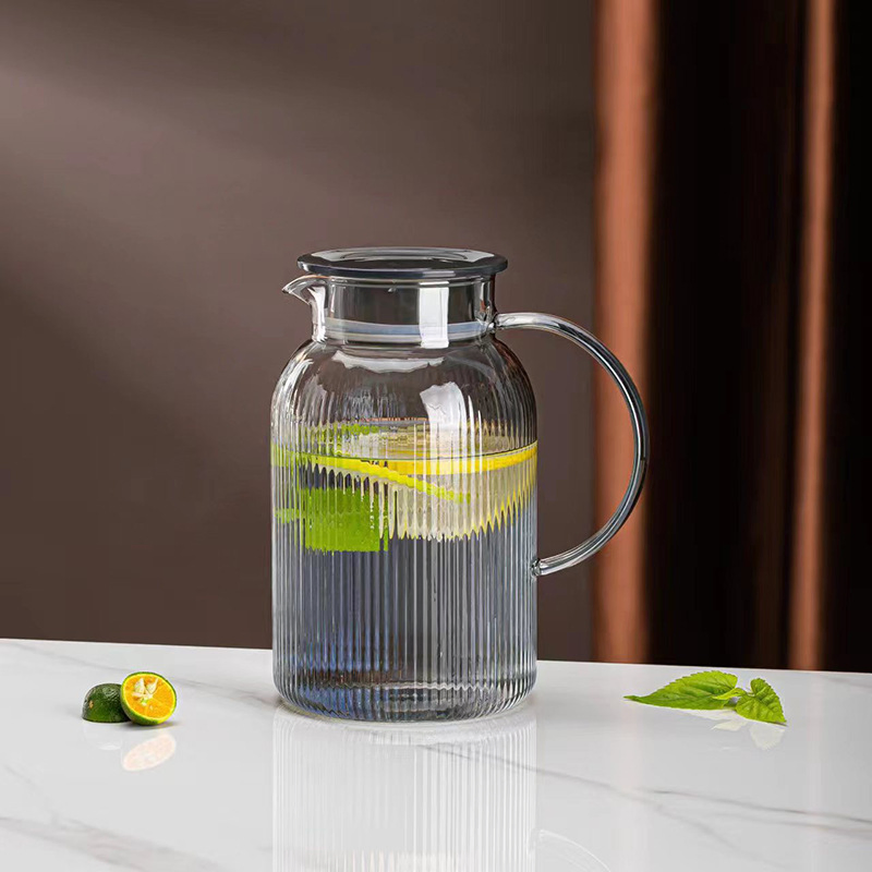 Набор чайника и кружек термостойкий, увеличенной емкости