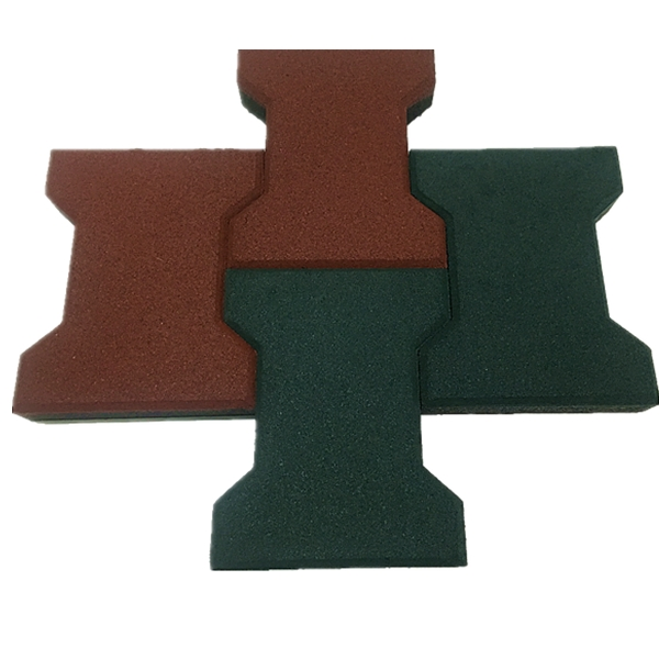 High Quality Dog Bone Shaped Rubber Tile
