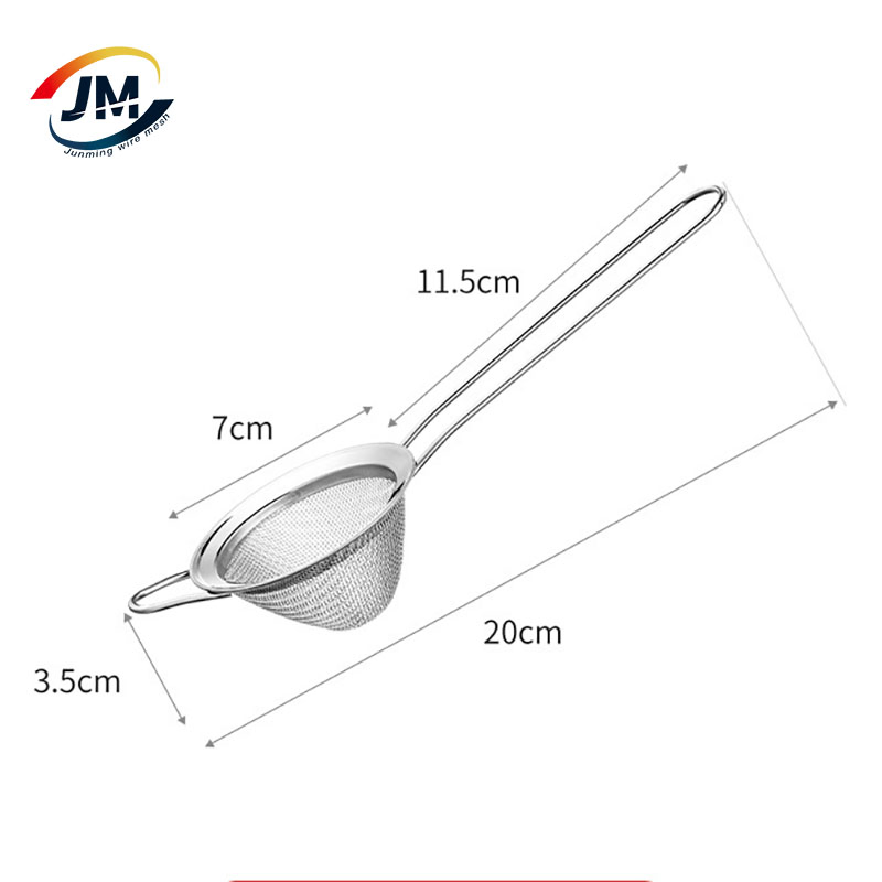 304 Stainless Steel Fine Cone-Shaped Strainer to Sift Stain Drain Rinse Tea Pastas
