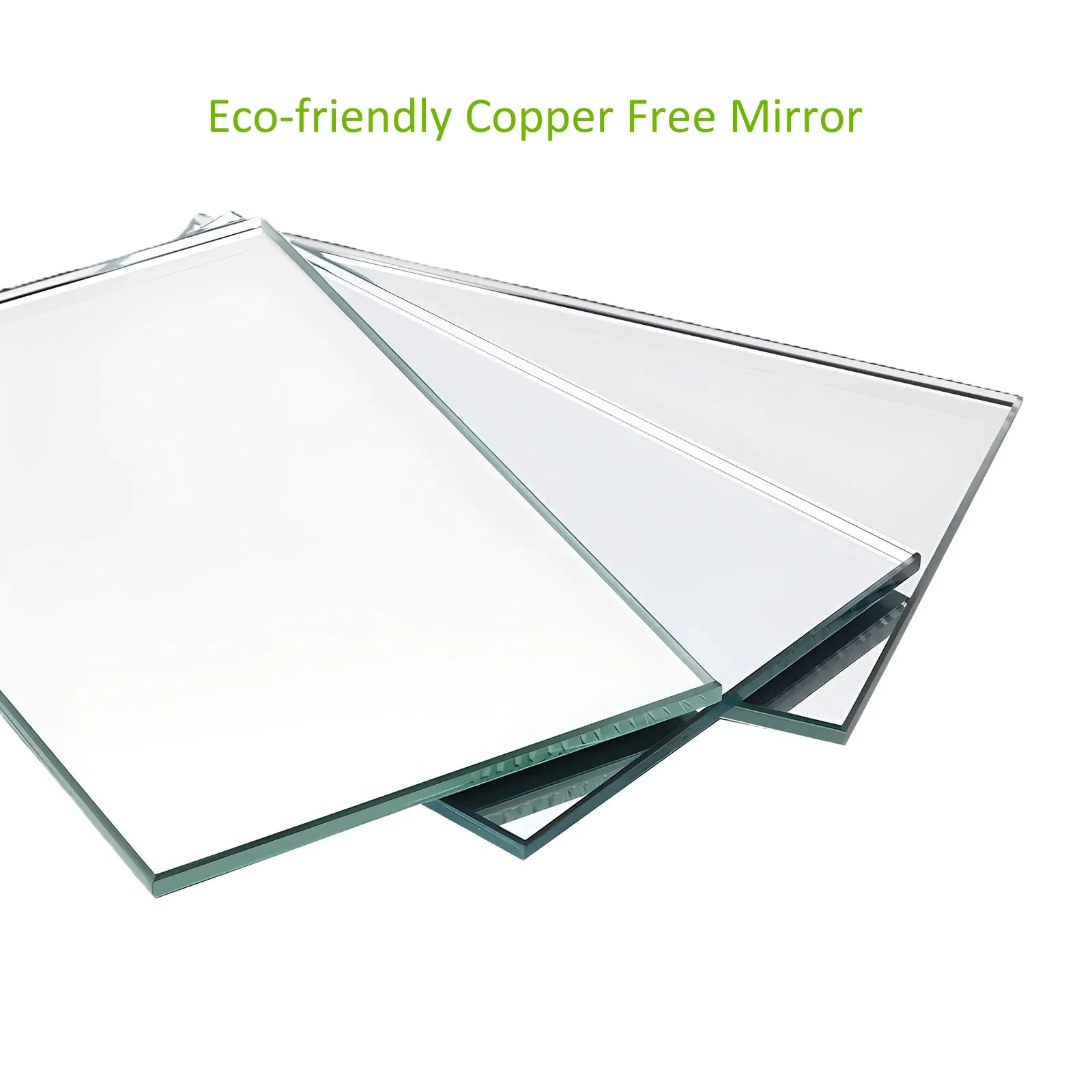 2mm to 6mm Thick Epoxy Resin Copper Free Lead Free Silver Coated Mirror Glass for Interior Decoration Applications