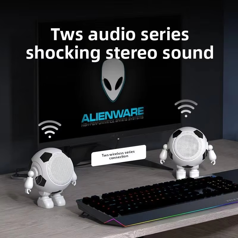 Портативная колонка Anxun в виде мяча для пиклбола