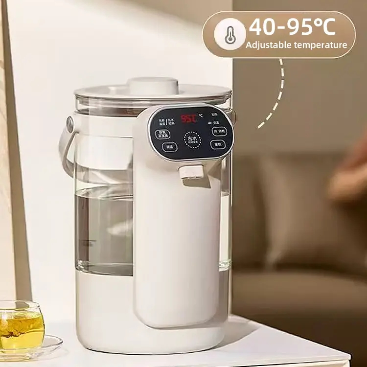 Multifunction Electric Kettle Portable Temperature Regulation High Borosilicate Glass Kettle for Kitchen Use