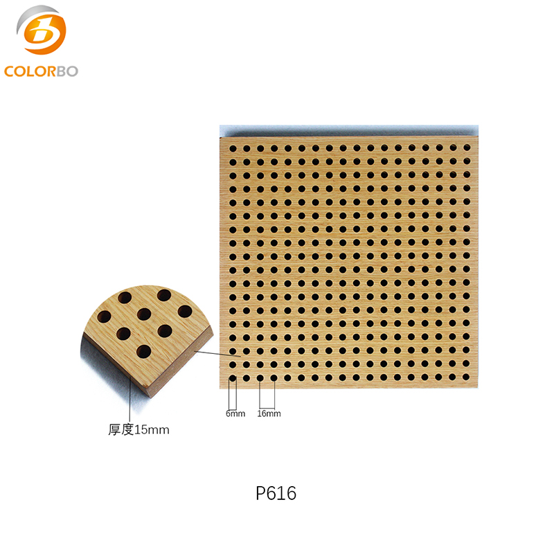 Wall and Ceiling Sound Absorbing Decor Wooden Acoustic Panel