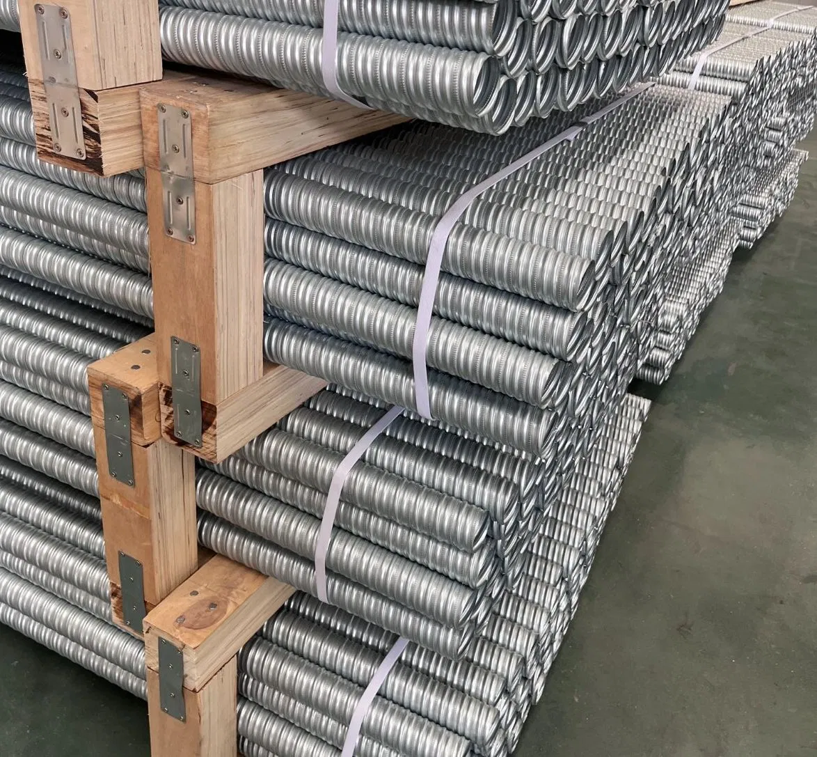 Prestressed Galvanized Post-Tensioning Corrugated Duct with Metal Wave