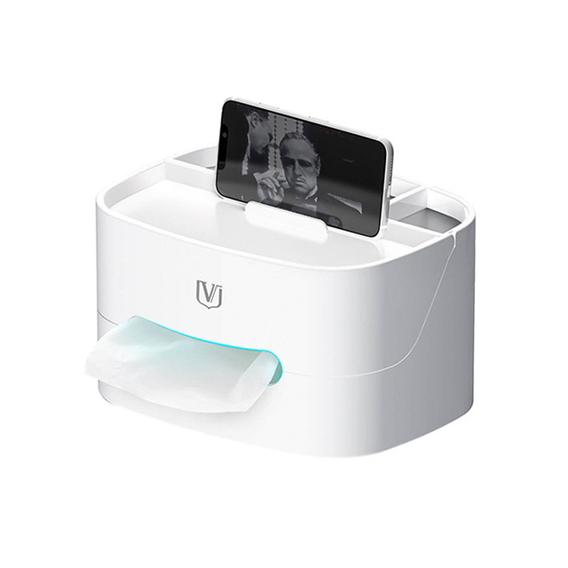 Desktop Storage Box Tissue Box Paper Box Remote Control Sundries Storage Rack