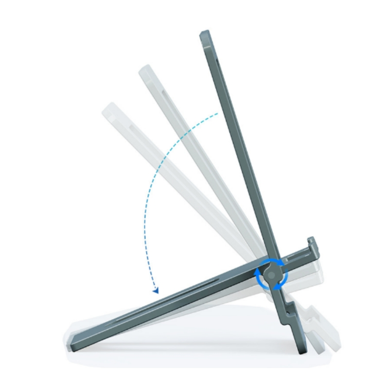 Ultra-Thin Aluminum Alloy Phone Stand Portable Dashboard Waterproof Foldable Metal Phone Holder for Desktop Lazy Bedside