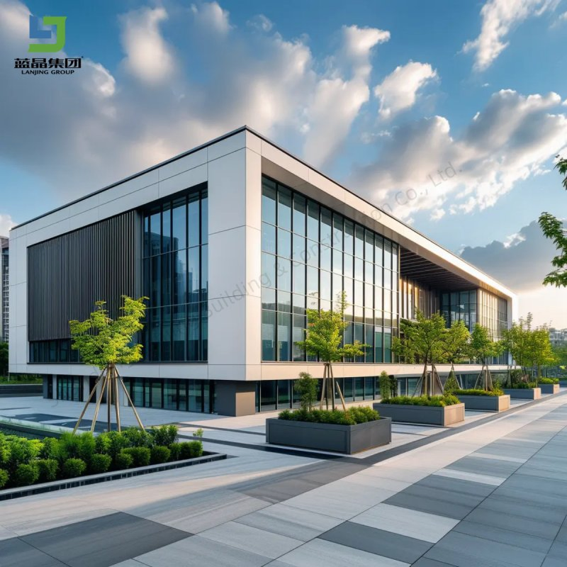 New Prefab Hot Sale Multi-Layer Steel Buildings Industrial Modern Design for Office Apartment Hotel Workshop and Shop Low Price