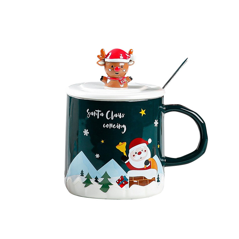 Cartoon Christmas Personalized Trendy Mug Cute Santa Claus
