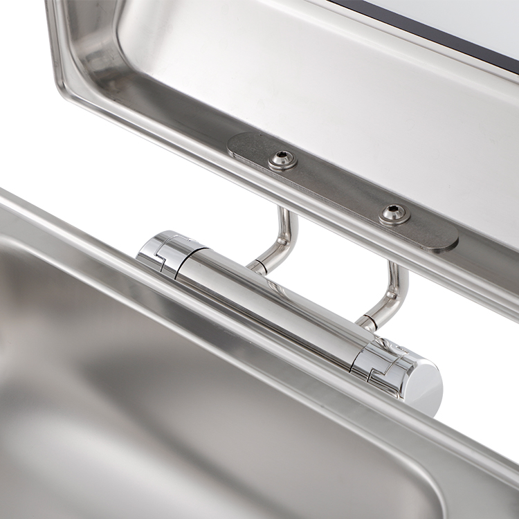 Xiangsheng 9L Stainless Steel Rectangle Chafing Dish with Show Window Lid