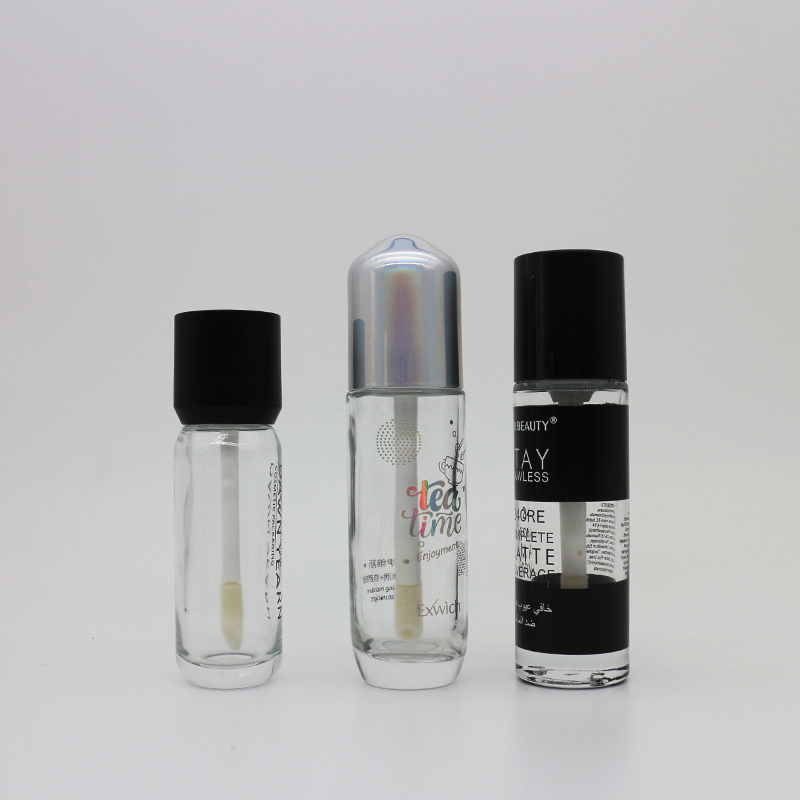 30ml Clear Glass Concealer Bottle with Cap and Brush