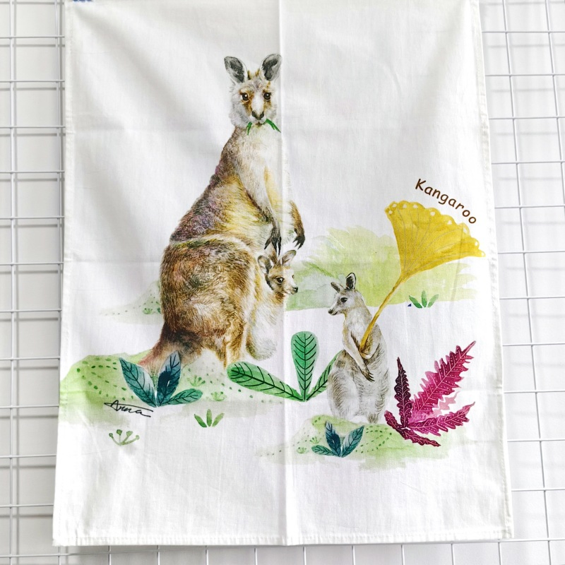 Customised Hot Sale D Kitchen Tea Towel Napkin Placemat Wholesale Microfibre Woven
