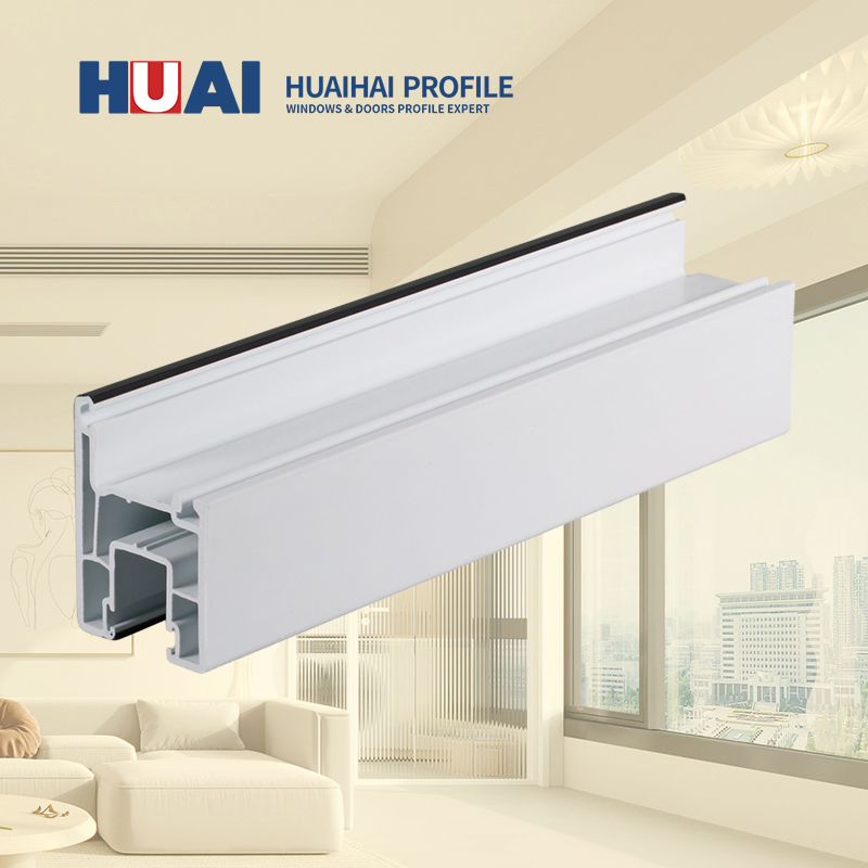 Durable UPVC PVC Profile Section Bar Type with Heat Transfer Coefficient of 0.79