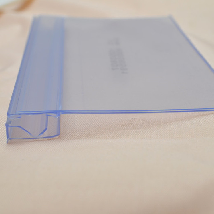 PVC Plastic Label Holder Extrusion Profile Price Strip
