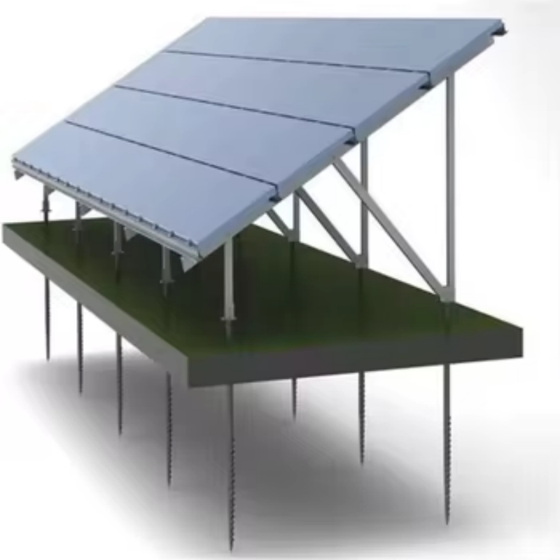 Hot DIP Galvanized Silver Ground Screw Pile for Solar Panel Construction Screw Pile