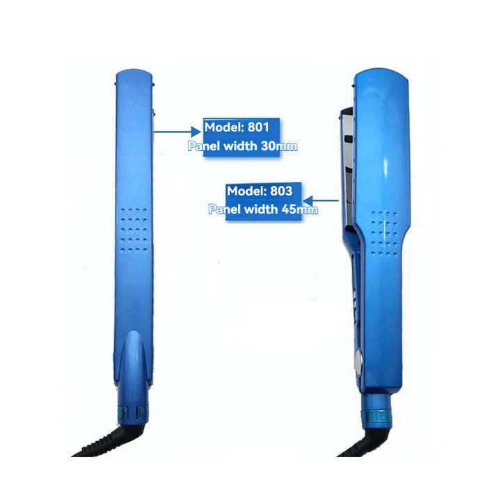 Professional Salon PTC Heated Hair Straightener Multi-Speed Temperature Control Mch Hair Curler Flat Iron