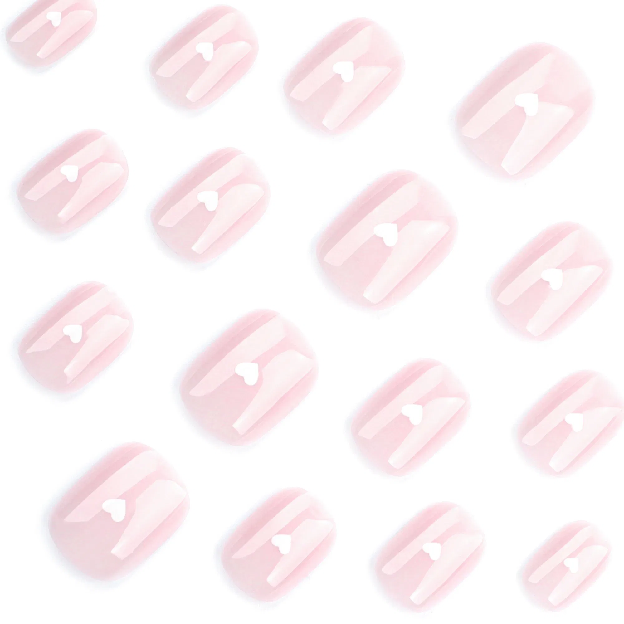 OEM Design Artificial False Nails Natural Square Press on Fake Nail