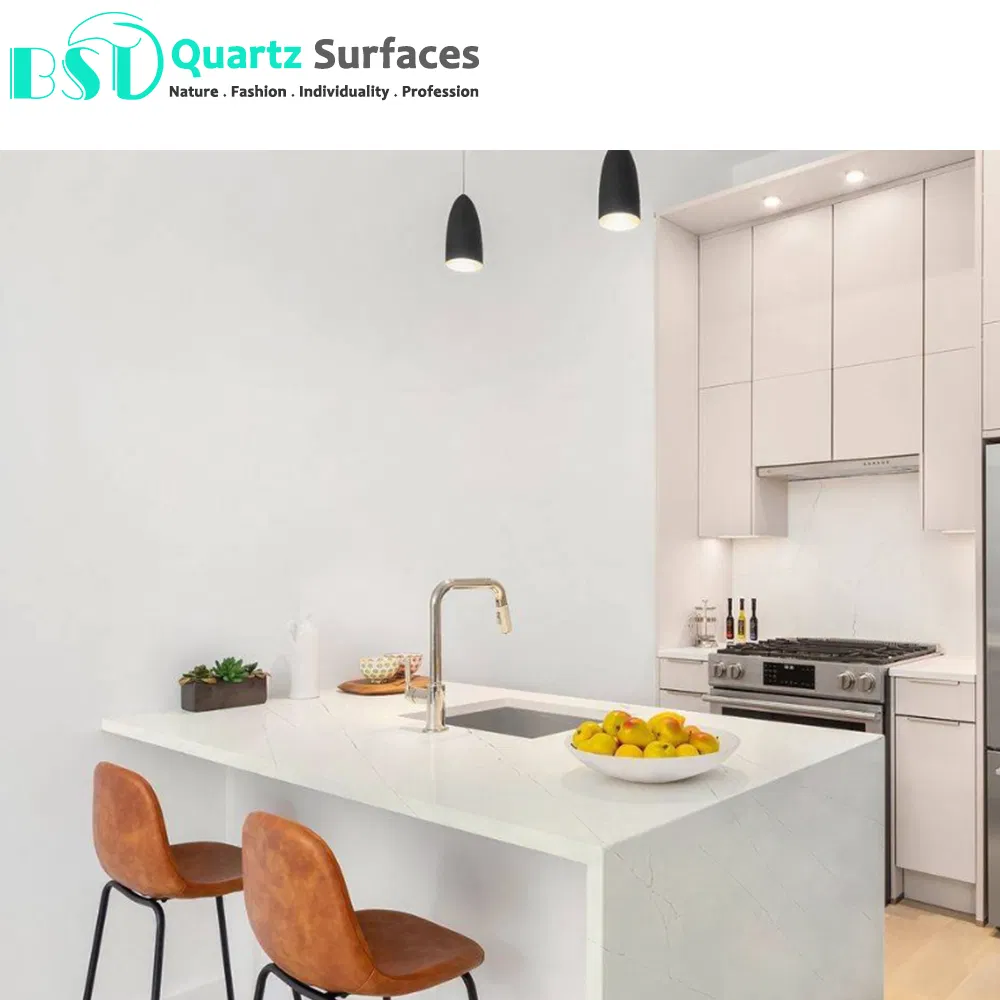 20mm Thick Fabricated White Quartz Vanity Tops