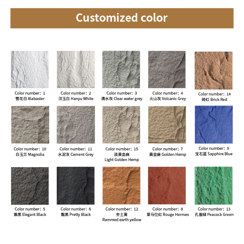 Fade-Resistant Thermal PU Stone Wall Sheets Exterior Commercial Building Facade System