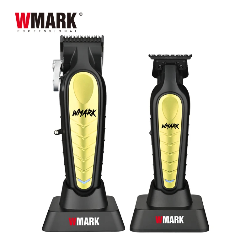 Wmark Ng-338 Wholesale 7000rpm Professional Barber Hair Trimmer Dlc Blades and Ceramic Blades Cordless Hair Trimmers for Salon