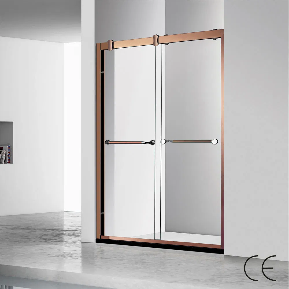 Glass One Fixed and One Sliding Shower Door