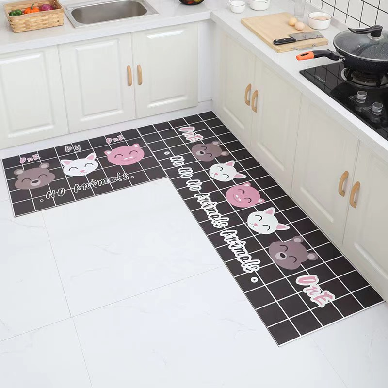 2024 Cartoon Patterns Diatom Mud Moisture Quick Drying Kitchen Mat