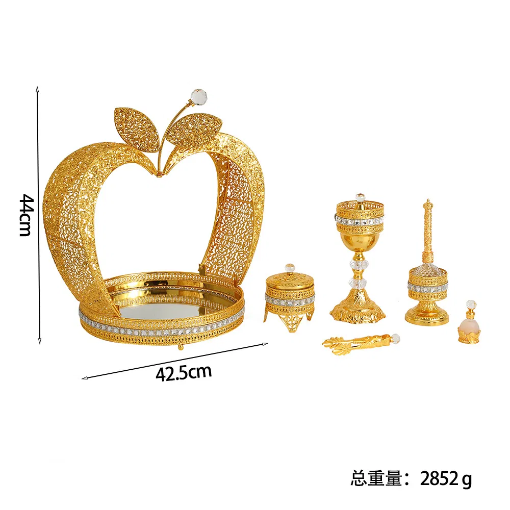 Kitchen Utensils Golden Nordic Fruit Storage for Home Living Room Tray