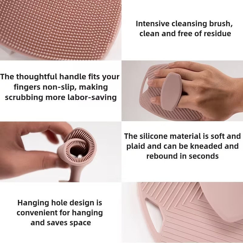 Silicone Bath Brush, Oval Hair Wash Brush