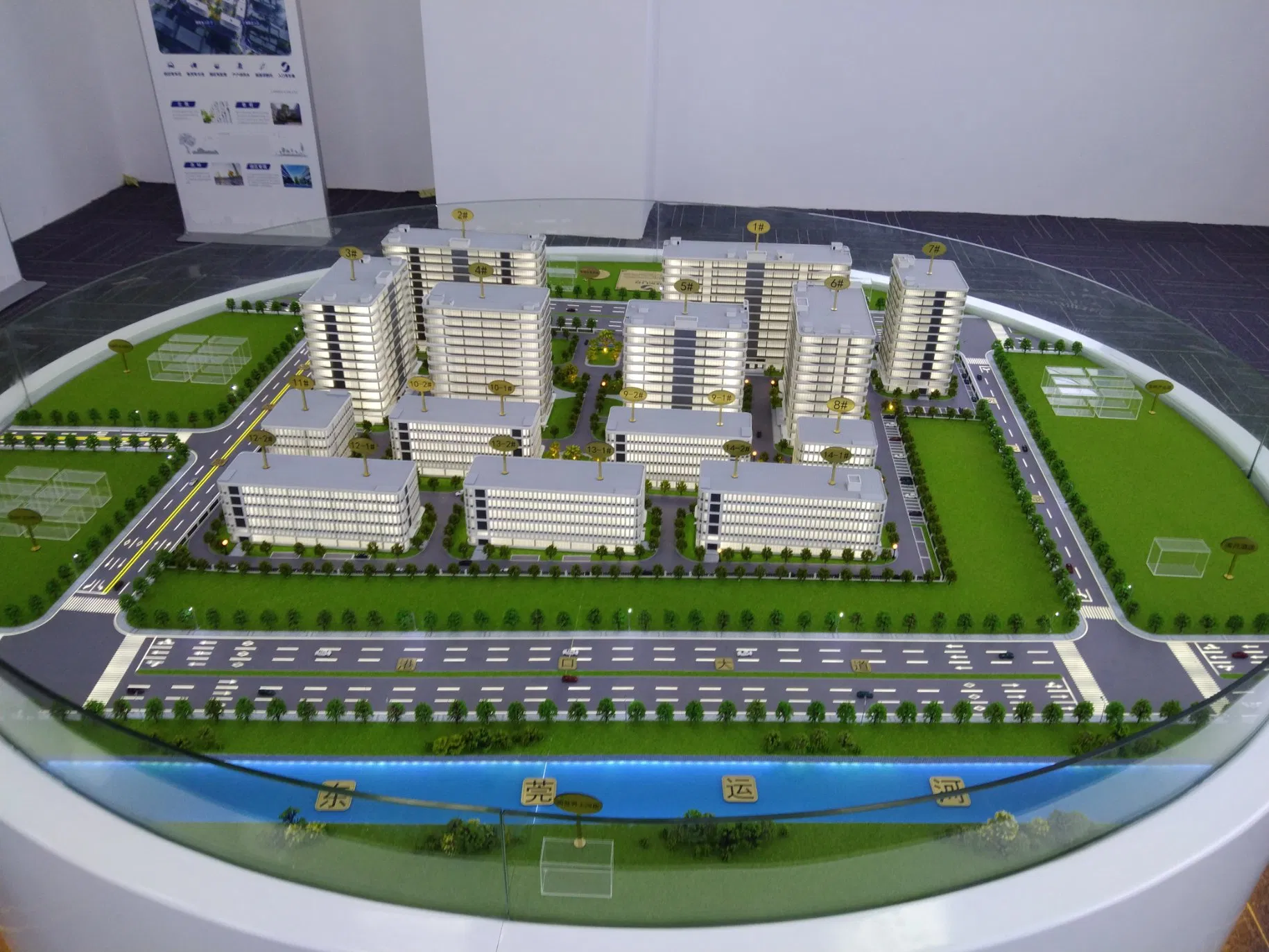 3D Customized New Ecological Planning Industrial Park Architectural Model
