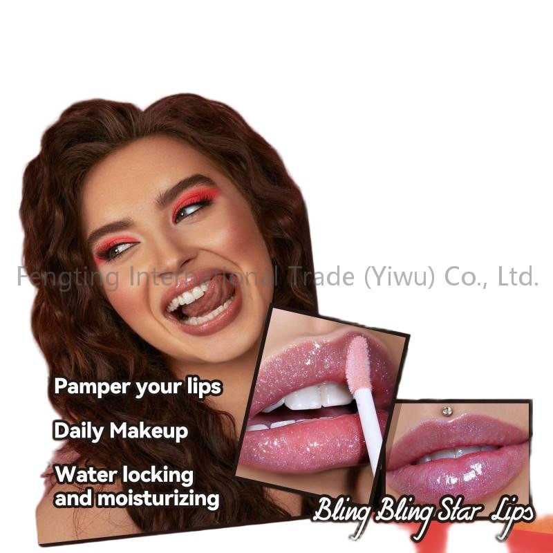 Hot Selling Lips Makeup Glitter Shimmer Shiny Lipgloss Color Changing Lip Oil