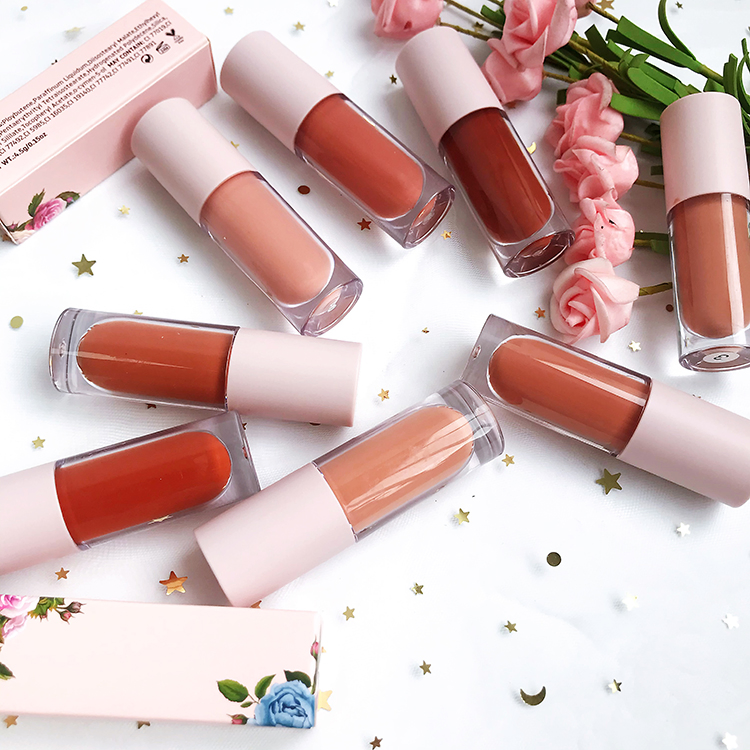Customizable Matte Finish Lipstick Long-Lasting Lip Gloss Kiss-Proof Nude Liquid Lipstick Makeup