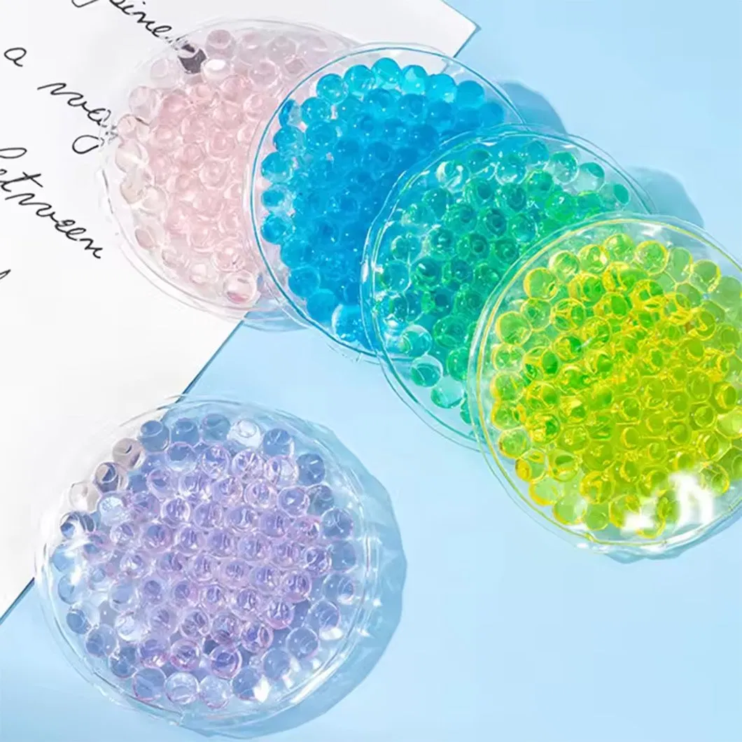 Custom Round Hot & Cold Ice Packs Gel Ice Packs Reusable Gel Bead Ice Pack Cooling/Heat Pads