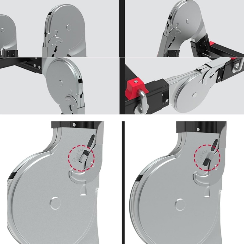 Folding Step Stool Multi-Position Ladder for Adults (26464421B)