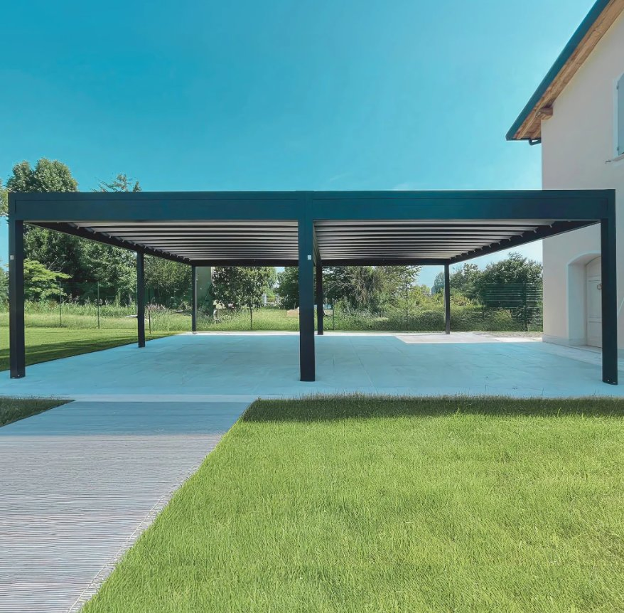 High Quality Electric Retractable Aluminum Gazebo with Waterproof Roof Panels