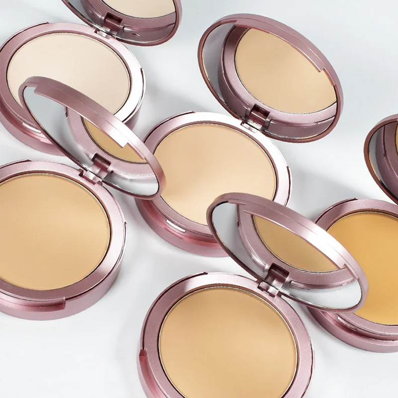 Ditong Non-Cakey Vegan Face Pressed Powder Waterproof Color-Correcting Compact Powder