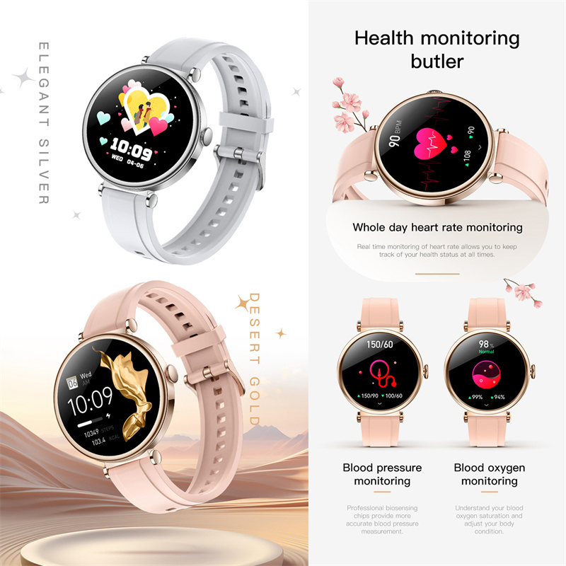 Custom OEM 2024 New Luxury 1.27 Bluetooth Call S3 Thin Lady Smart Watch Ladies Watch Luxury Smart Watch Gift Watch Smart Bracelet