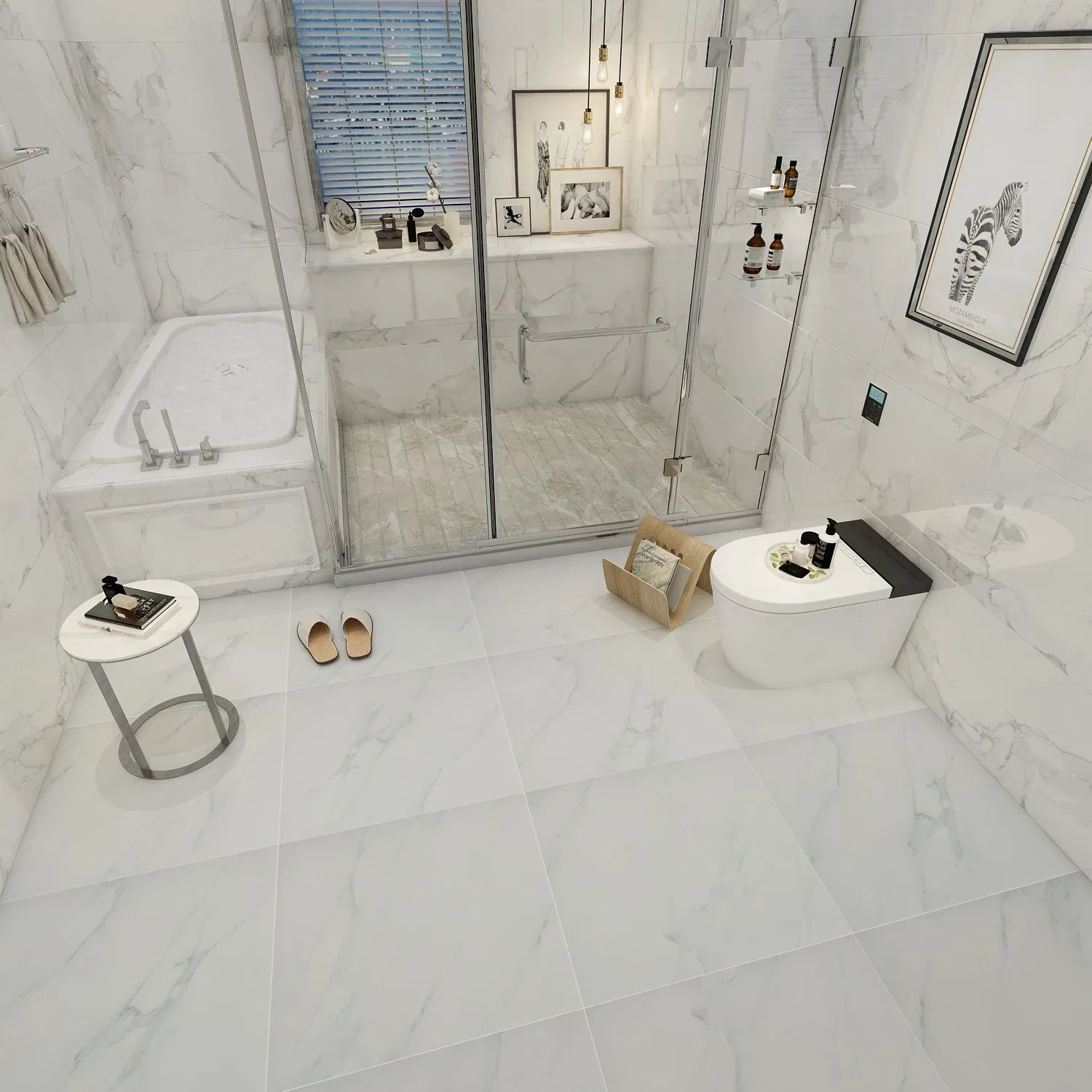 Керамогранит Dubai Noble White Carrara 600x600 мм