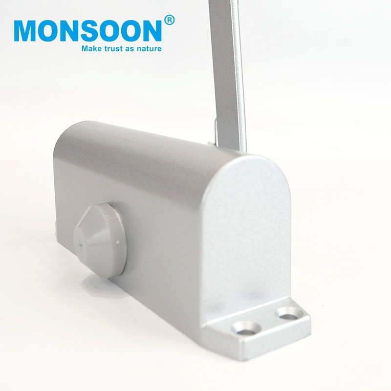 Commercial Hardware Fireproof Adjustable Gas Struts Heavy Duty 40-65kg Door Aluminum Hydraulic Safety Automatic Overhead Hidden Spring Door Closer