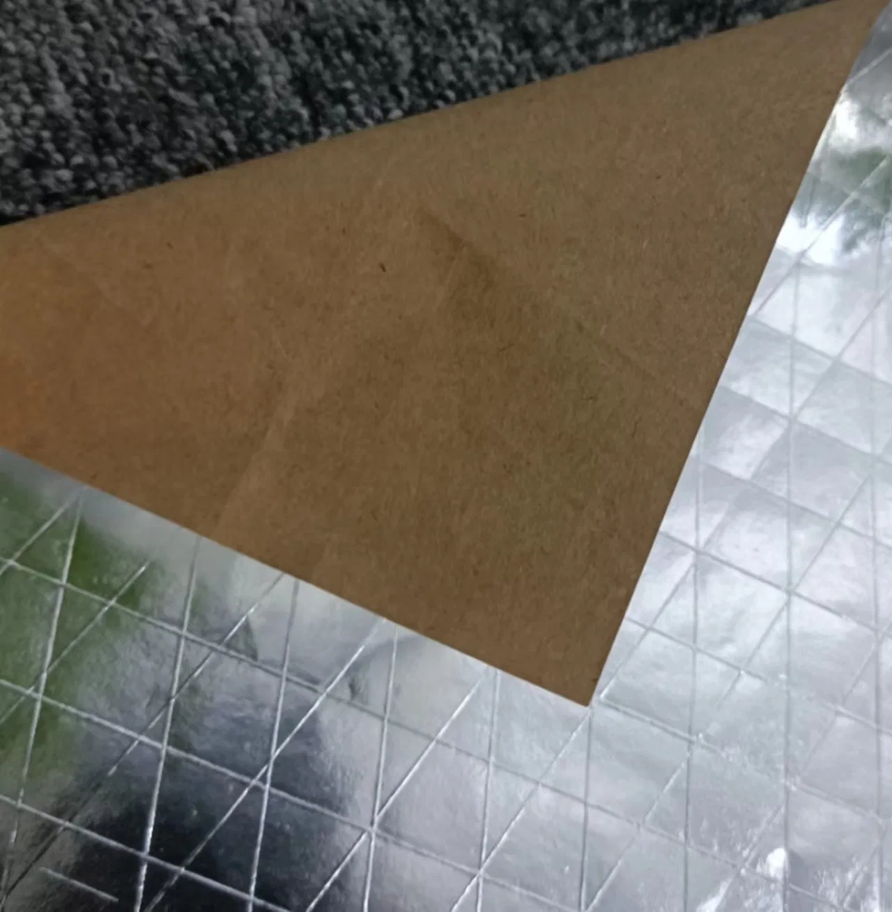 Aluminum Foil Face Laminated Kraft Paper for House Wrap Vapor Barrier