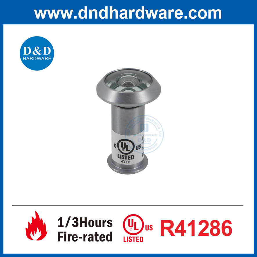 Brass Glass Lens Wide Angle UL Fire Proof Safety Door Viewer Peephole