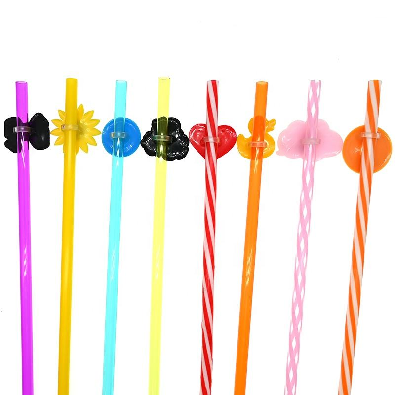 Customizable Cartoon PVC Straw Covers for Fun Mugs