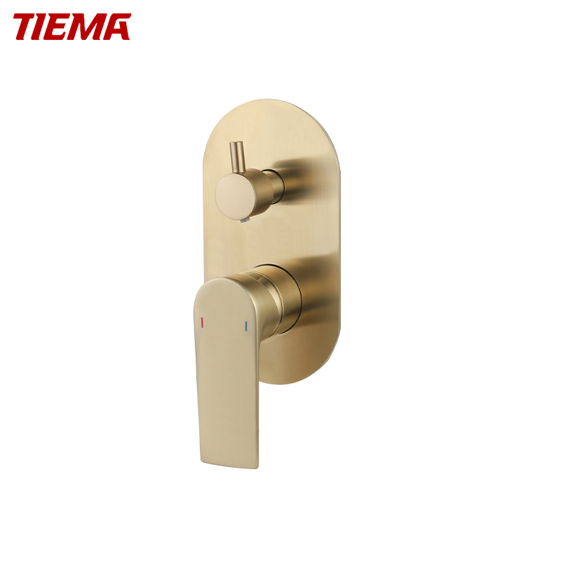 Dual Function Wall Mounted Brass Hot and Cold Bathroom Bathtub Shower Faucet