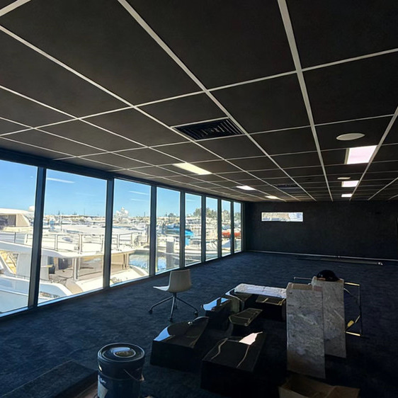 Black Acoustic Panel 2X4 Acoustic Sound Absorption Material for Office