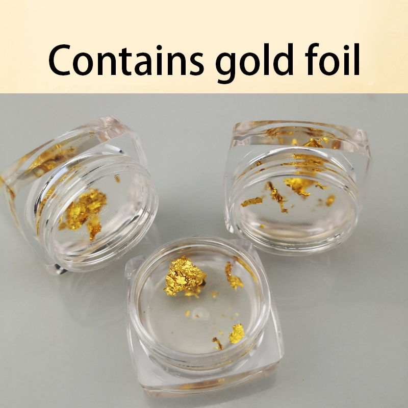 OEM Gold Foil Jello Moisturizer Lips for Long Lasting Transparent Shine Lip Balm 5g