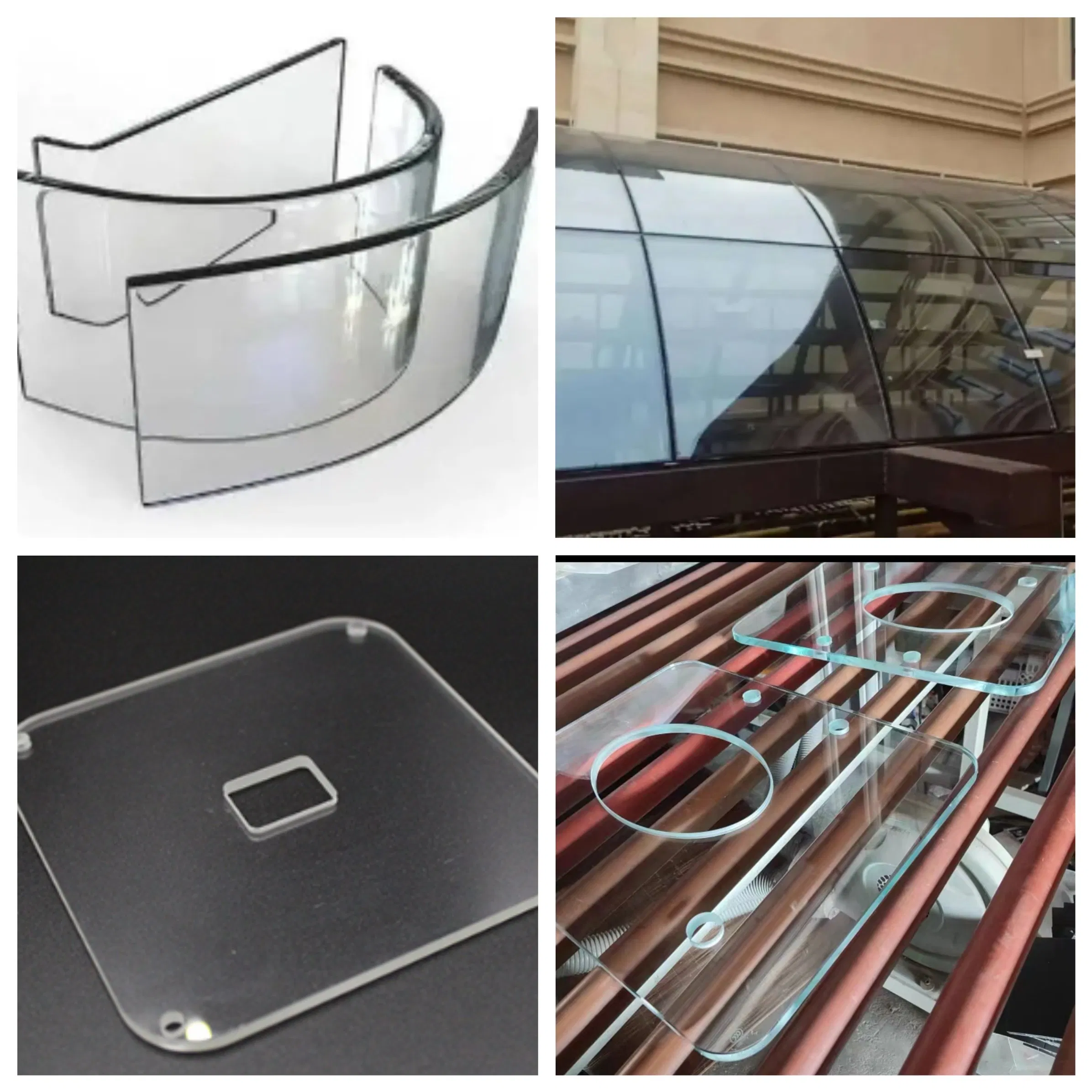 Clear, Ultra Clear, Tinted Curved Tempered, Safety Glass with CE Certificate