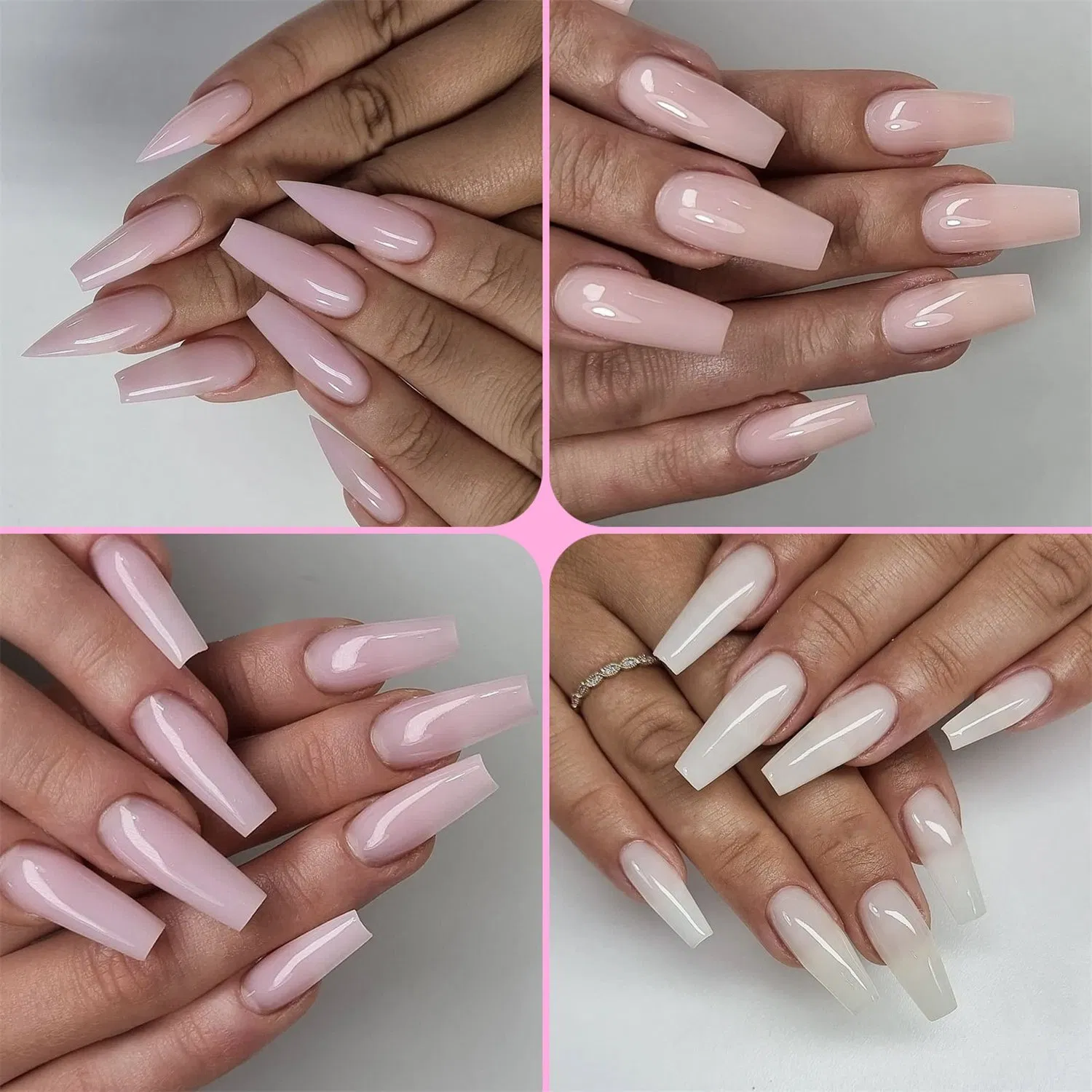 15ml 30ml Nail Art Extension Gel UV Solid Paper Free Holder Quickly Extend Crystal Model Gel Nail Phototherapy Crystal Poly Gel