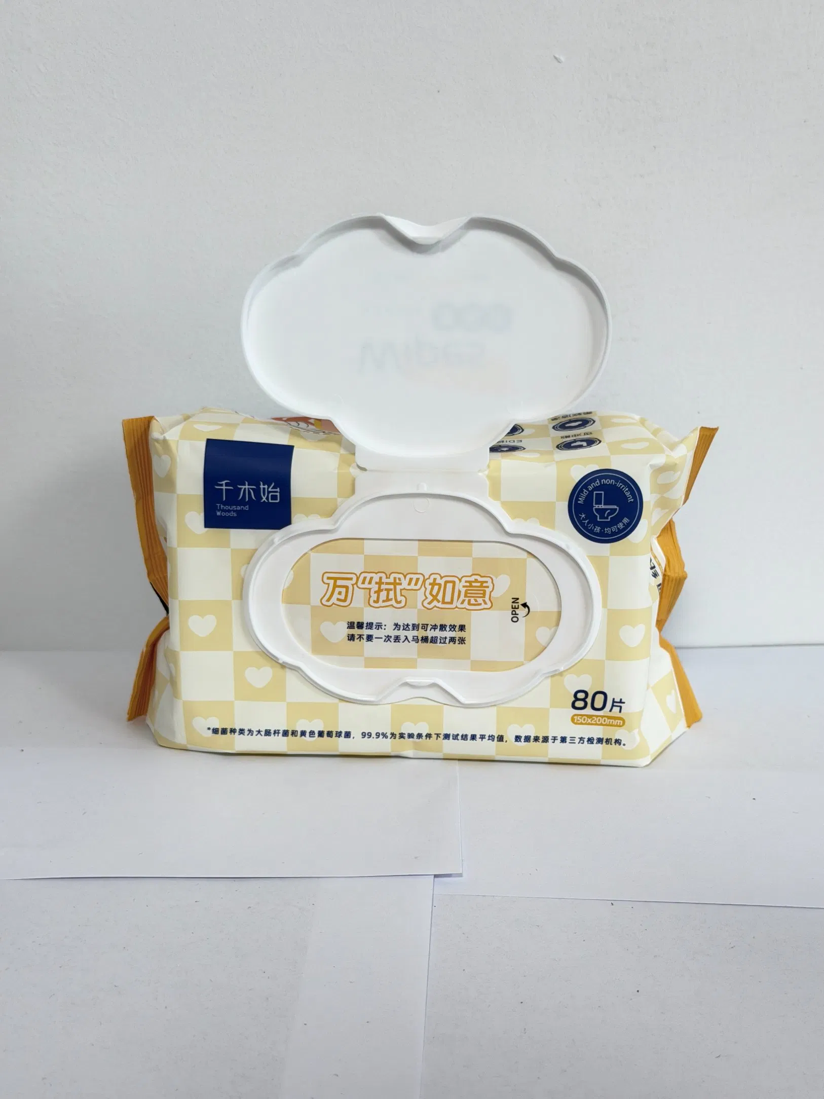 Biodegradable Flushable Wet Toilet Tissue Wipes