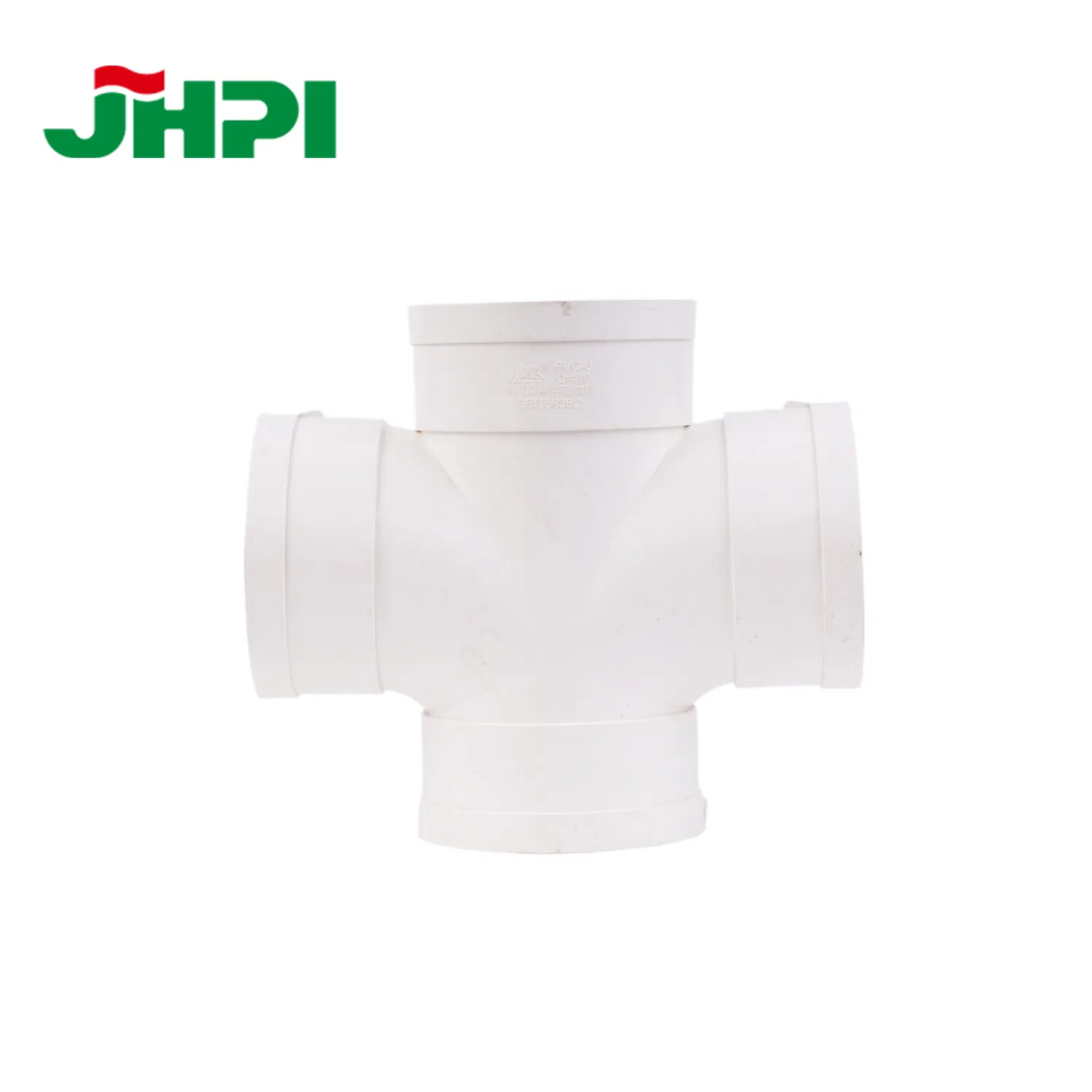 Custom White PVC Plastic Drain Pipe Four-Way Cross Pipe Fittings