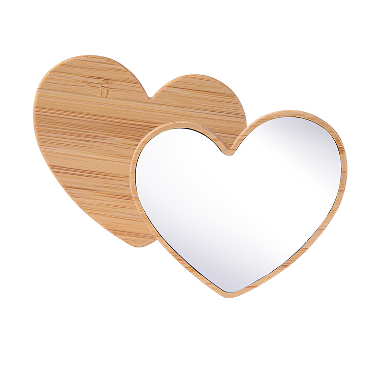 Heart-Shaped Universal Mirror Portable Makeup Mirror Cosmetic Mirror