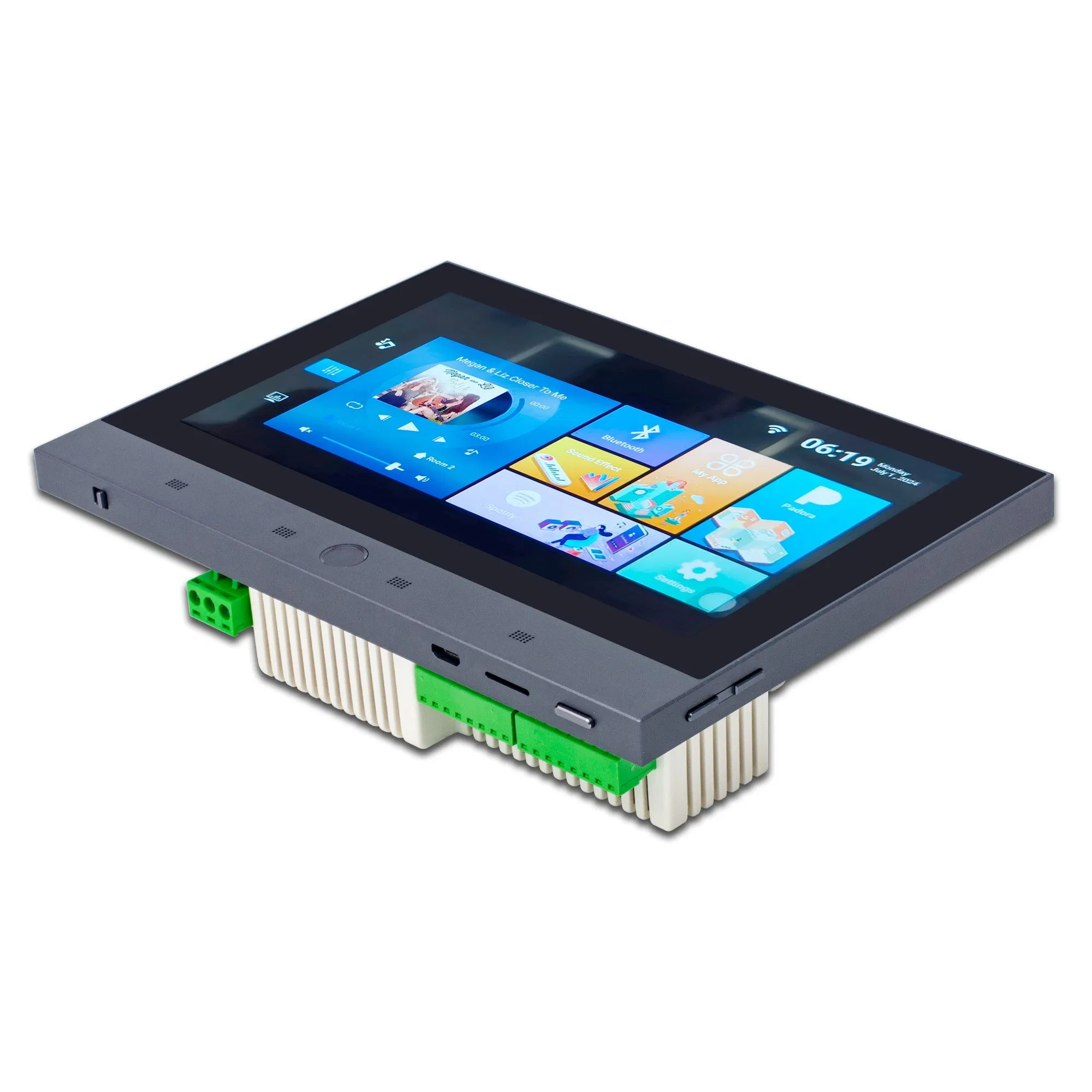 Home Audio Sound System Online Music 7inch WiFi Bluetooth 4-Channel Wall Mount Amplifier